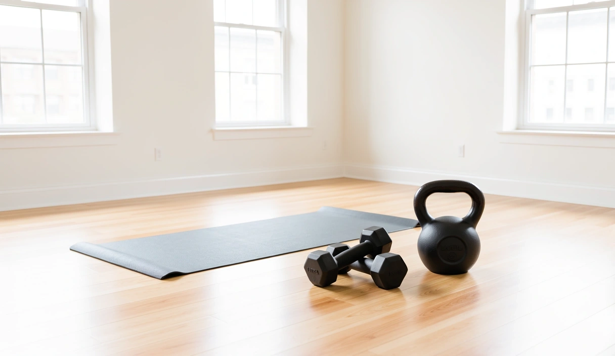 Equipamiento básico de fitness en casa